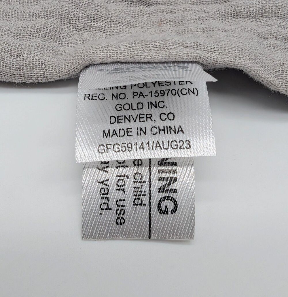 NWT Carter's Child of Mine Muslin Gray Elephant Lovey Security Blanket Unisex - Picture 8 of 9